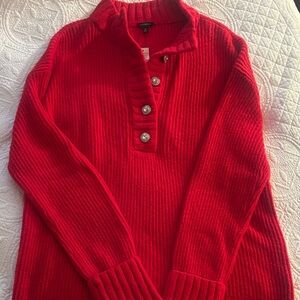 Talbots Vibrant Red Knit Sweater